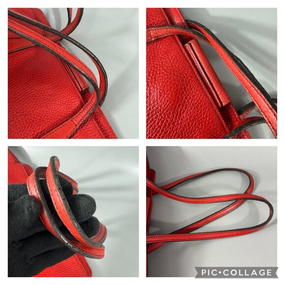 100% Authenitc Gucci Swing Red Leather Tote - Picture 9 of 15